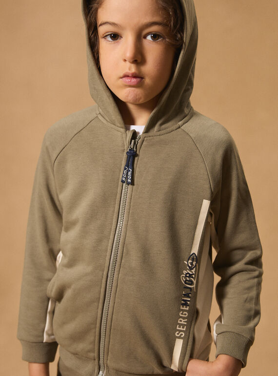 Light green JOGGING TOP MMAZIPAGE / 25E3PG53JGHG600