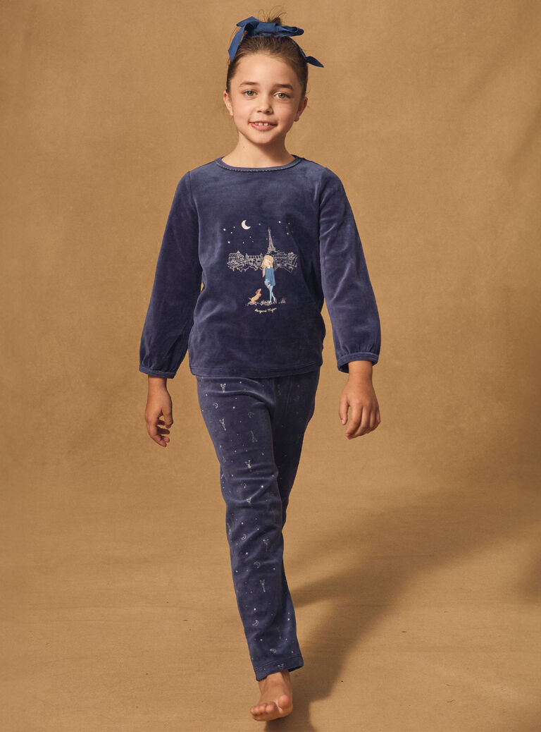 Navy PYJAMA NECILETTE / 25H5PFD2PYJ070