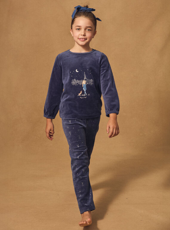 Navy PYJAMA NECILETTE / 25H5PFD2PYJ070