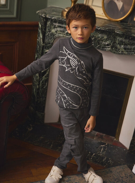 Grey TURTLE NECK LADRAGE / 24H3PGQ1SPLJ922