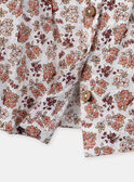 Ecru floral blouse KANELLY / 24E1BFE1CHE001