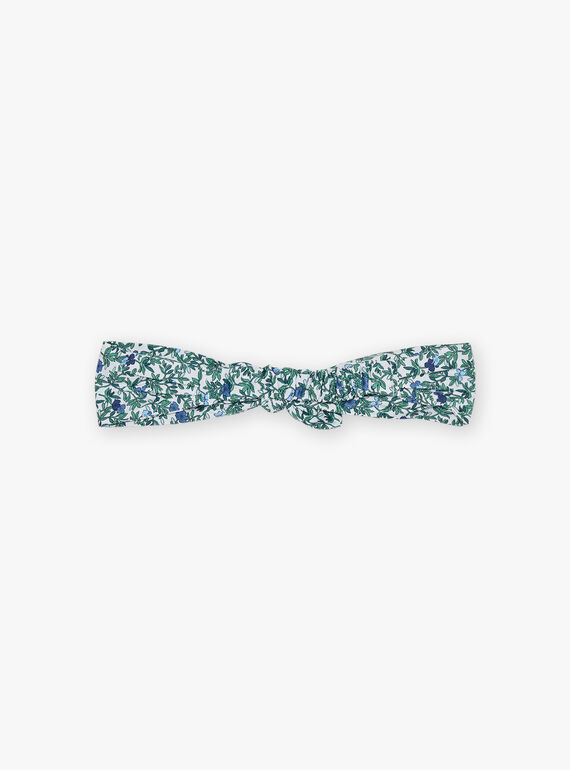Floral print poplin headband FUBANETTE / 23E4PFC2BAN001