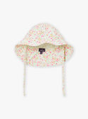 Ecru UV-protection hat with floral print KITEVA / 24E4BFG1CHA001