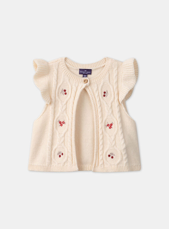 Off white CARDIGAN WHITHOUT SLEEVES LAPAULINE / 24H1BFR1CSM001