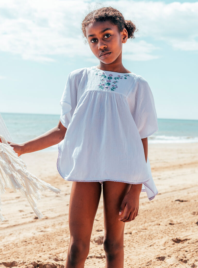 Off white BEACH TUNIC MRUKAFETTE / 25E4PFC3TDP001