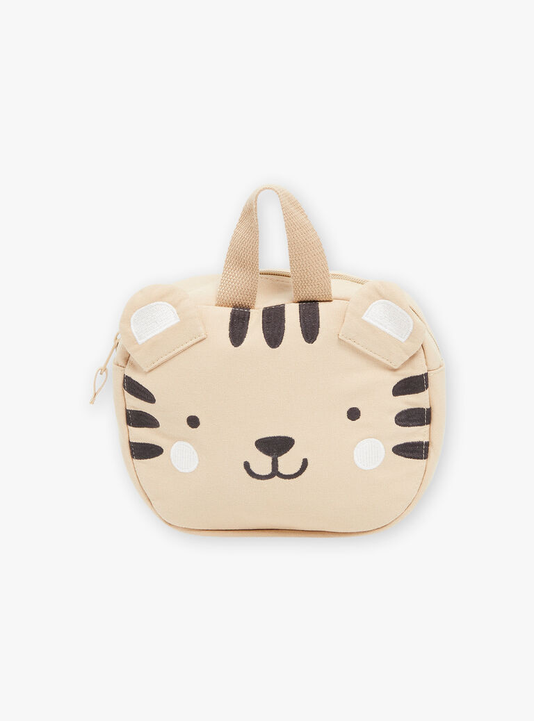 Beige backpack with 3D ears animation FAGERALD / 23E4BGD1BES801