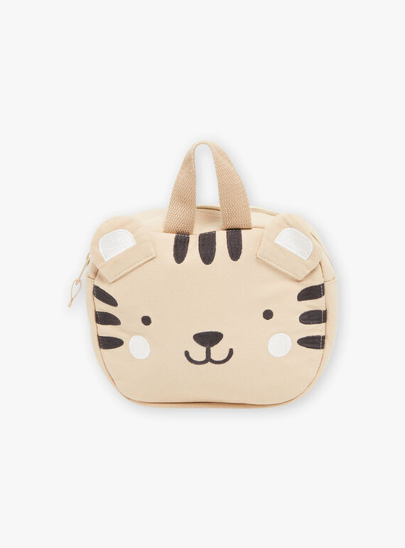 Beige backpack with 3D ears animation FAGERALD / 23E4BGD1BES801