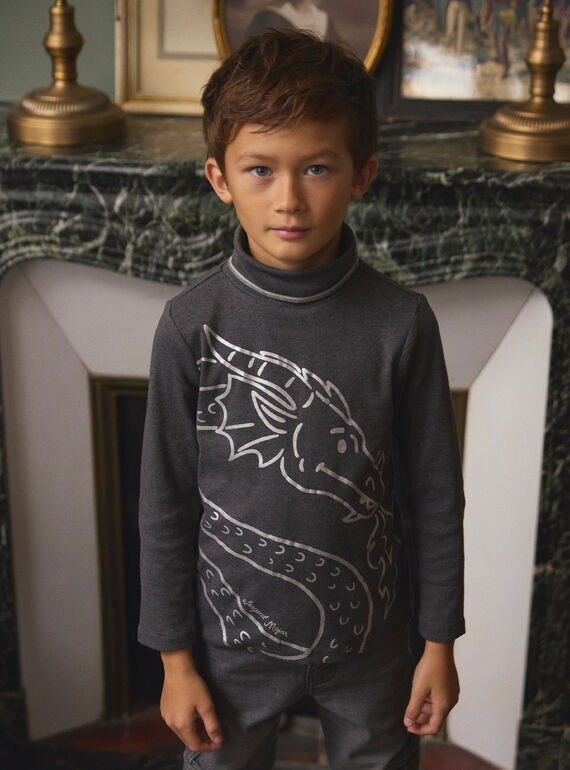 Grey TURTLE NECK LADRAGE / 24H3PGQ1SPLJ922