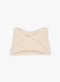 Beige knitted snood FRASNOETTE / 23E4PF51SNO808