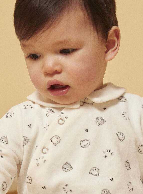 Off white BABYGROW LEANDREA / 24H5BG31GRE001