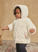 Reversible ecru and pink hooded coat GIDENISE / 23H1BF52MAN001