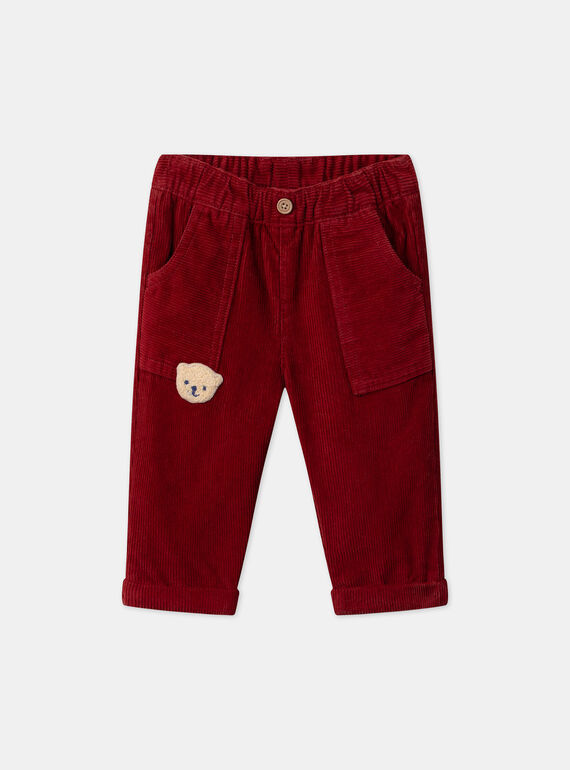 Burgundy PANTS LASAM / 24H1BGR1PAN501