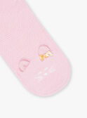 Pink knitted scarf with 3D animation ears FIMARINE / 23E4BF51ECH030
