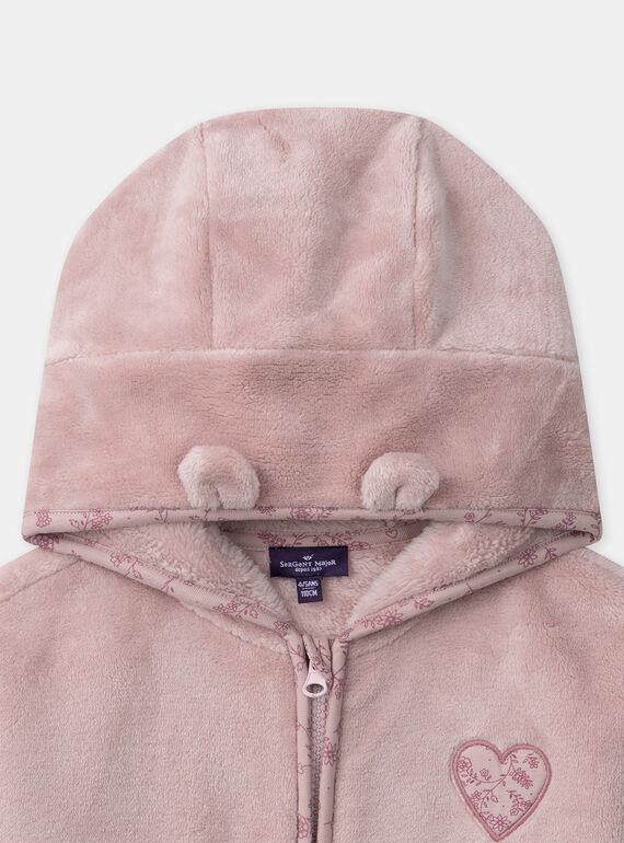 Old rose DRESSING GOWN NECOETTE / 25H5PFD1RDC303