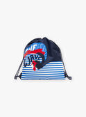 Blue and white striped backpack FRYSACAGE / 23E4PGL1BES070