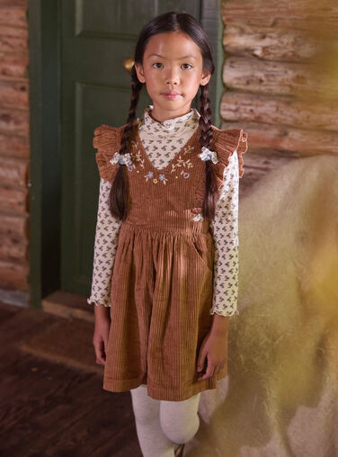 Light brown JUMPER DRESS LAROMETTE / 24H2PFS1CHSI810