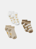 Beige LOW SOCKS SET MLAPAGE / 25E4PGK1LCB080