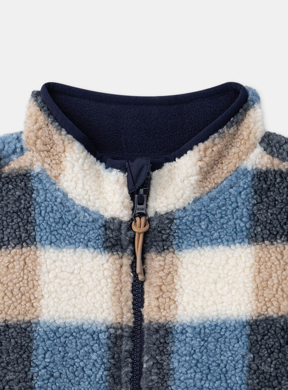 Navy POLAR KIDS CARDIGAN LALCARAGE / 24H3PGS1GIP070