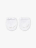 White NEWBORN MITTENS KOOB / 24E0AM11MFN000