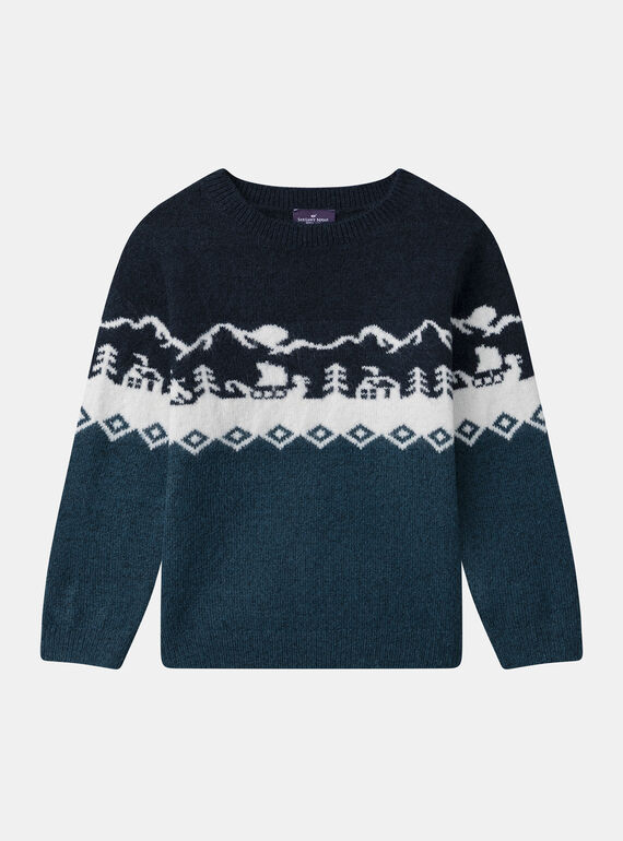 Navy PULLOVER NLULANDAGE / 25H3PGX1PUL705