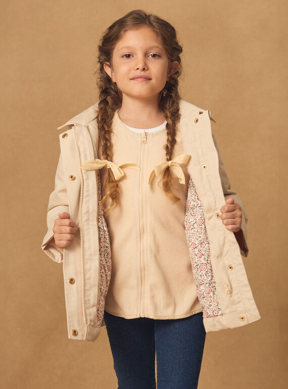 Light beige RAINCOAT NINOLETTE / 25H2PFE2IMP801