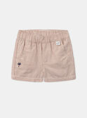 Ochre striped shorts KAMARCEL / 24E1BGE1SHOF519