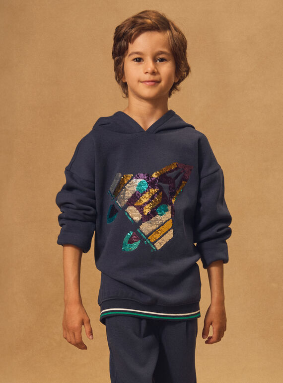 Navy SWEAT SHIRT NMECOLAGE / 25H3PGI2SWE070