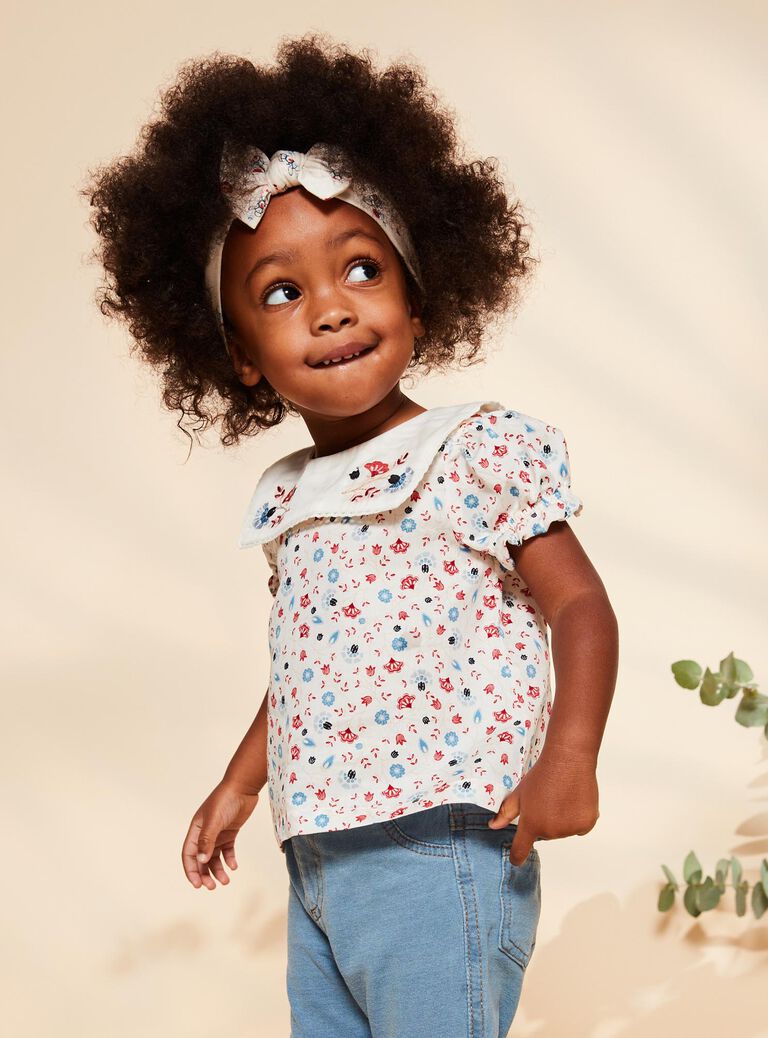 Blouse with floral print FALALOU / 23E1BFC1CHE001