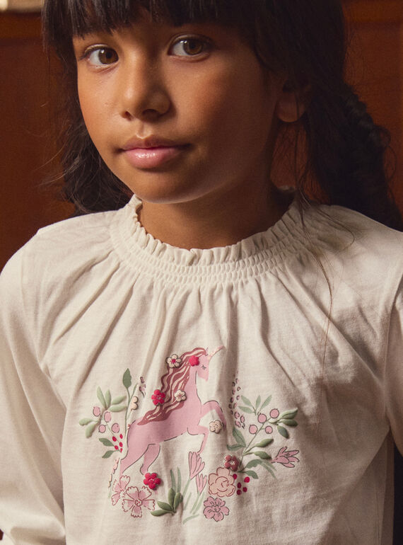 Off white TEE SHIRT LS LADISHETTE / 24H2PFQ1TML001