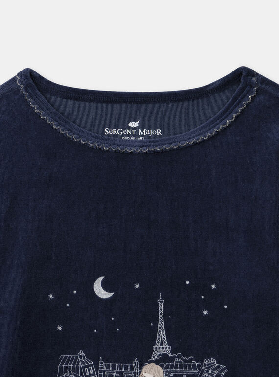 Navy PYJAMA NECILETTE / 25H5PFD2PYJ070