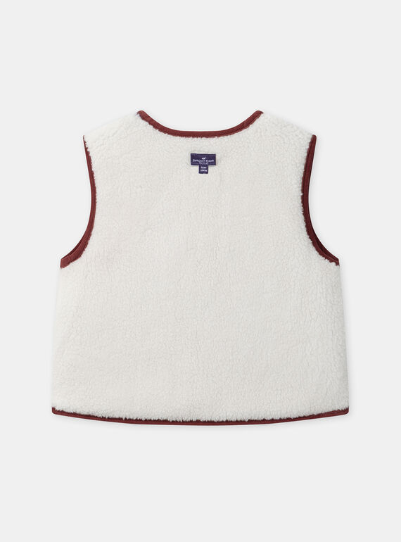 Red CARDIGAN WHITHOUT SLEEVES NLUMUETTE / 25H2PFX1CSM506