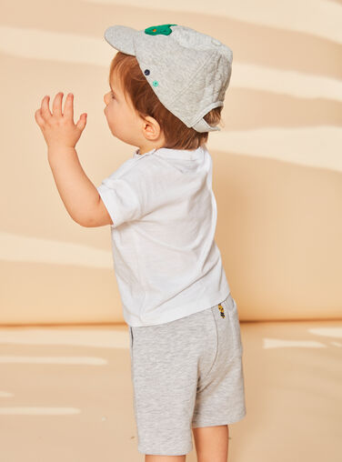 Gray mottled quilted cap FAROBIN / 23E4BGS1CHAJ920