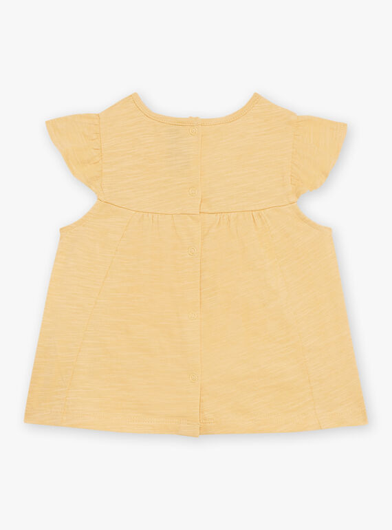 Wheat T-shirt in jersey and poplin FAUSTINE / 23E1BFP1TEEB112