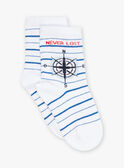 Navy and white striped socks FOSOLAGE / 23E4PGC1SOQ000