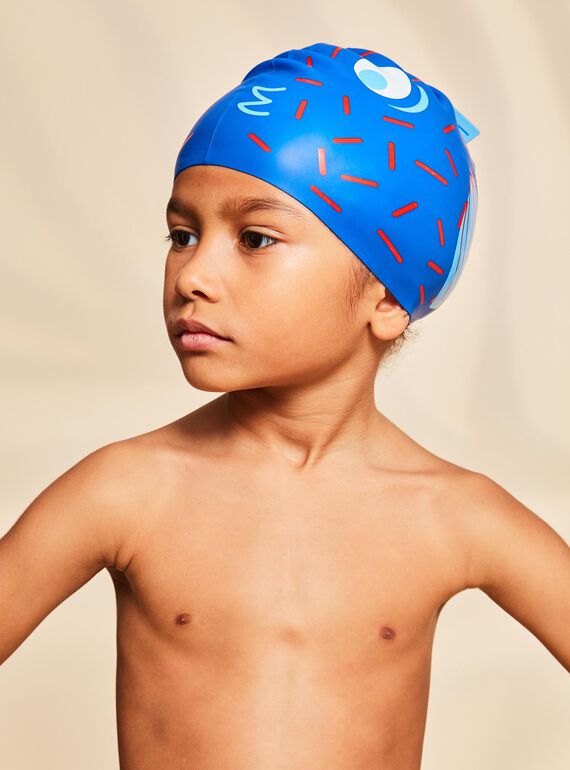 Blue and white fish ink pool cap FRYTETAGE / 23E4PGL1D4YC214