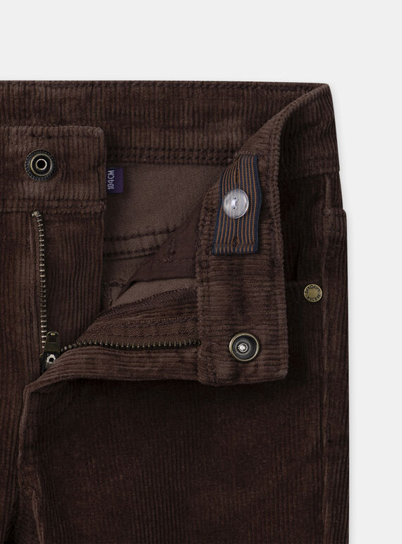 Brown PANTS NLEDUAGE / 25H3PGT1PAN816