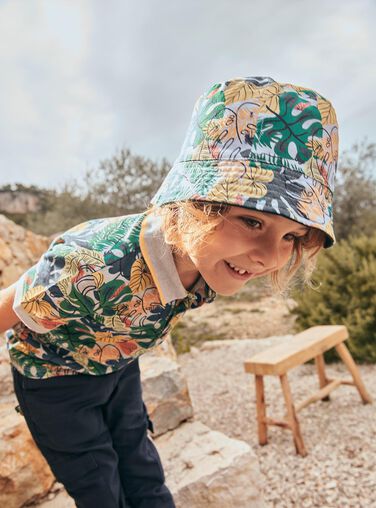 Reversible navy blue bob FLEBOBAGE / 23E4PGS1CHA070