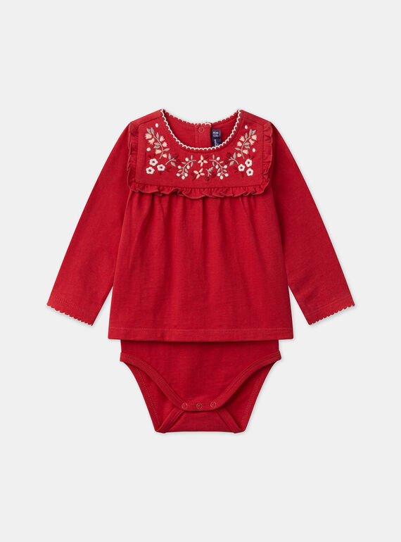 Red BODYSUIT LAPIPA / 24H1BFR1BODF505