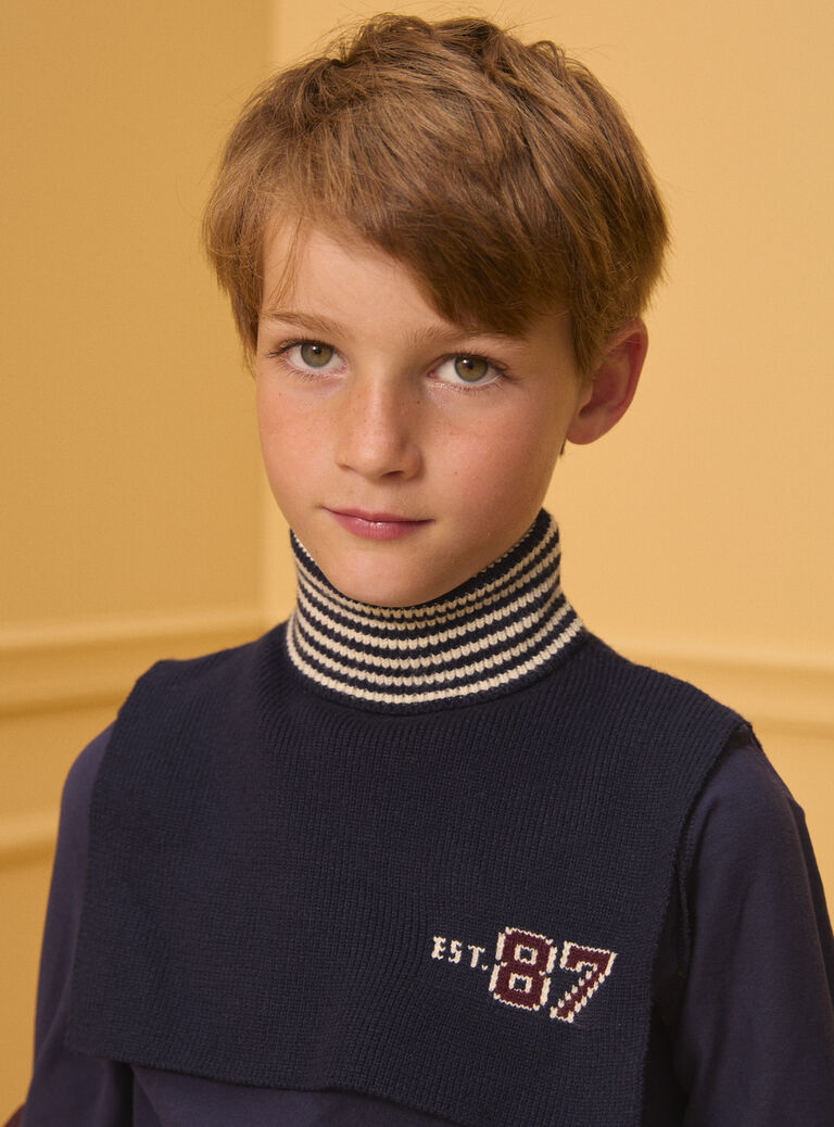 Navy SNOOD 2 LIOCOLAGE / 24H4PG81SN2070