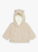 Beige knit hooded jacket GOERY / 23H0CML1VESI812