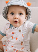 Blue hat with 3D lobster claw animation and stripes print FORD / 23E0AGT1CHA715