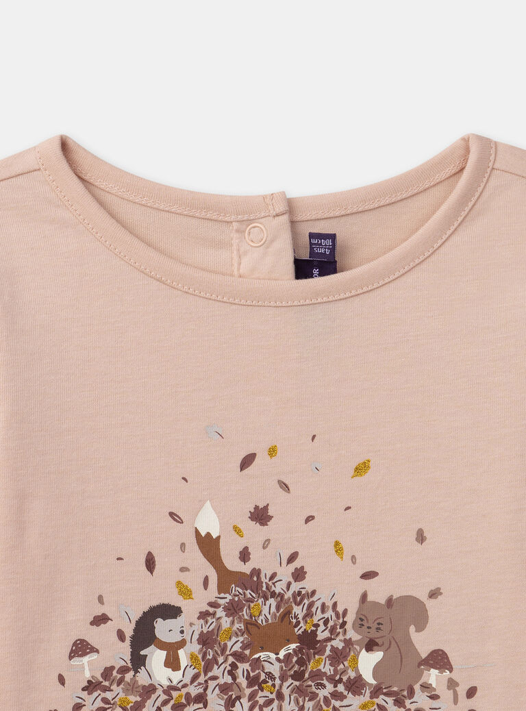 Pink TEE SHIRT LS NLEPILETTE / 25H2PFT2TMLD327