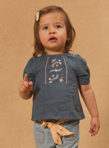 Violet blue BLOUSE MASOLENE / 25E1BFP1CHE221