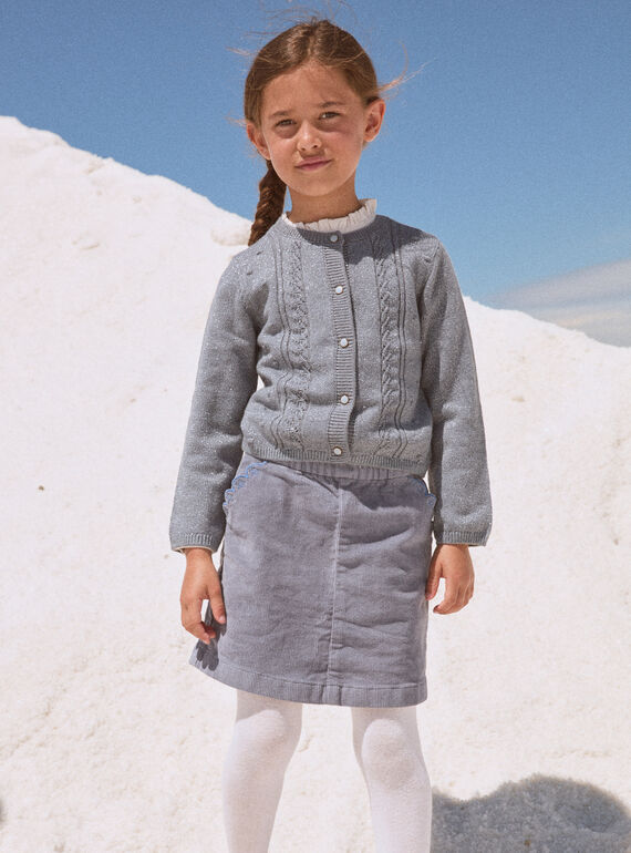 Greyish blue SKIRT NLOJUETTE / 25H2PFW1JUP205