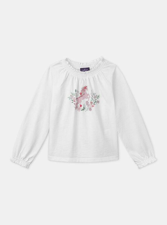 Off white TEE SHIRT LS LADISHETTE / 24H2PFQ1TML001