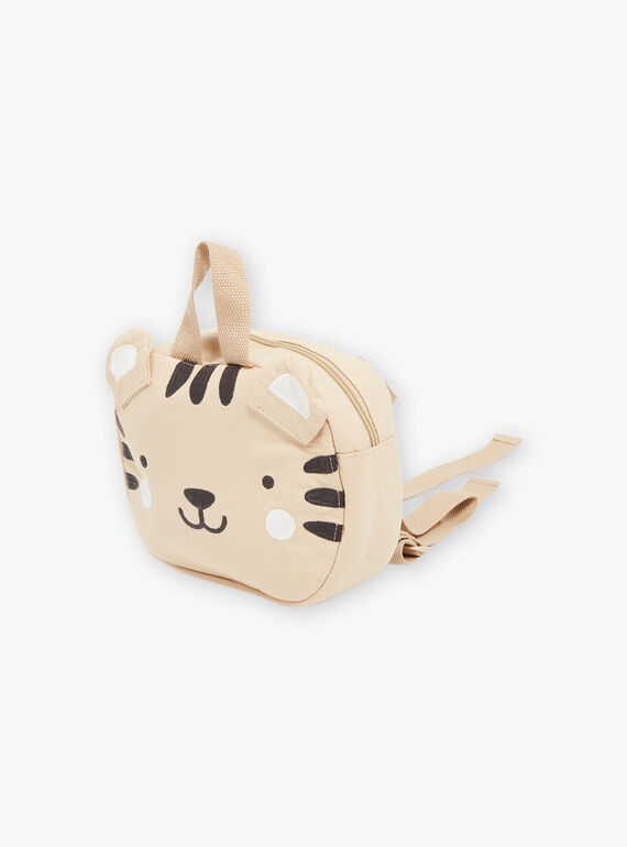 Beige backpack with 3D ears animation FAGERALD / 23E4BGD1BES801