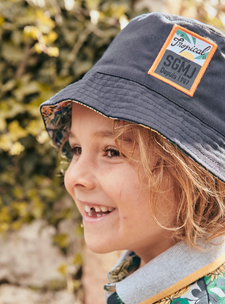 Reversible navy blue bob FLEBOBAGE / 23E4PGS1CHA070