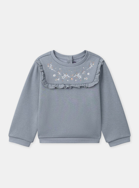 Sky blue SWEAT SHIRT NRASWETTE / 25H2PFV1SWE216