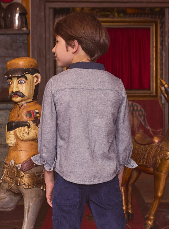 Heathered blue SHIRT LYCHEMAGE / 24H3PGO1CHM222