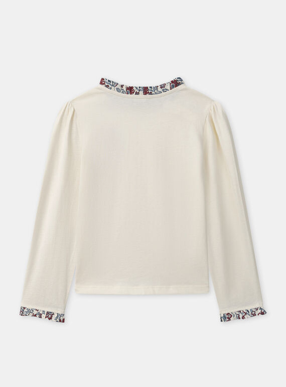 Off white TEE SHIRT LS NLURANETTE / 25H2PFX1TMLA001